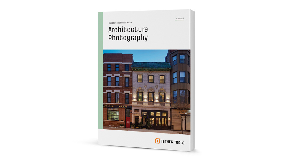 A rendering of a booklet titled: Architecture Photography